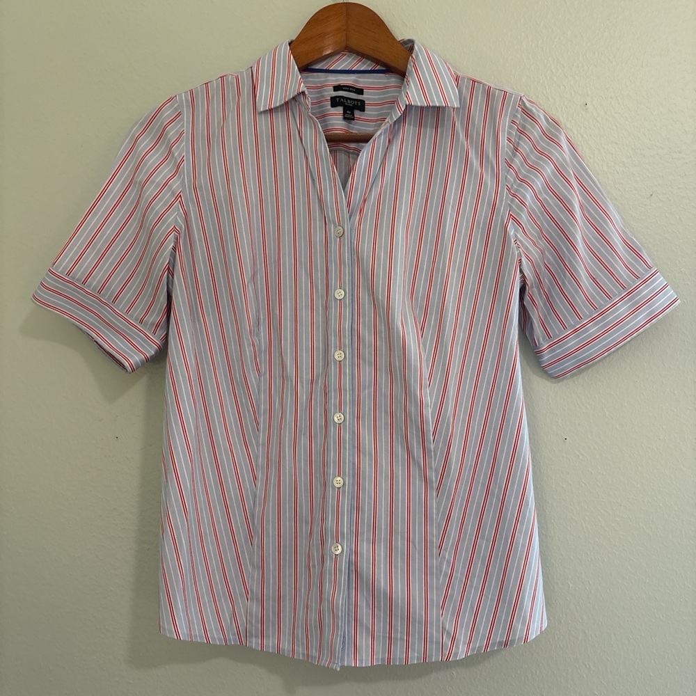 **SOLD** Americana Striped Short Sleeve Button-down shirt